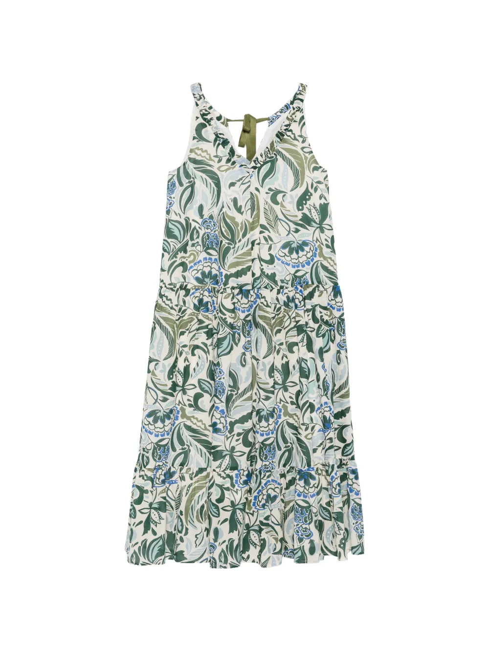 I BLUES floral-print midi dress