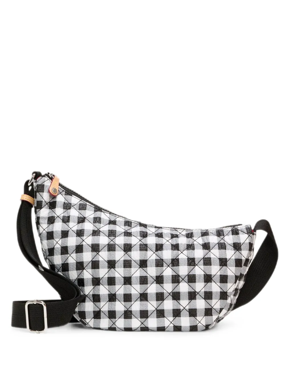 Mz Wallace Borsa a tracolla Metro Smile piccola a quadretti - Nero