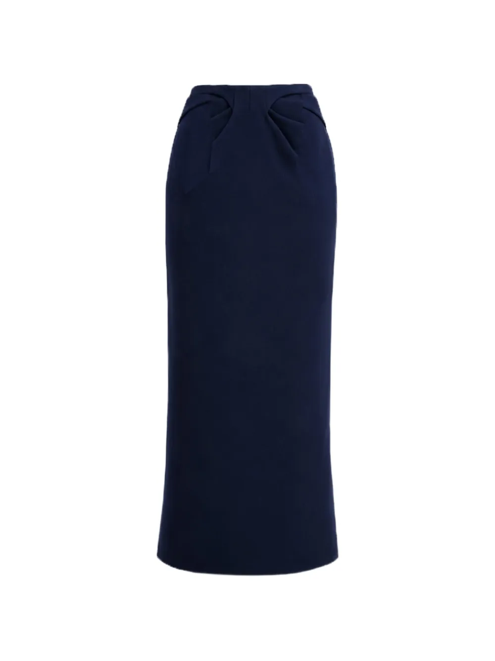 Gemy Maalouf draped-detail midi skirt - Blau