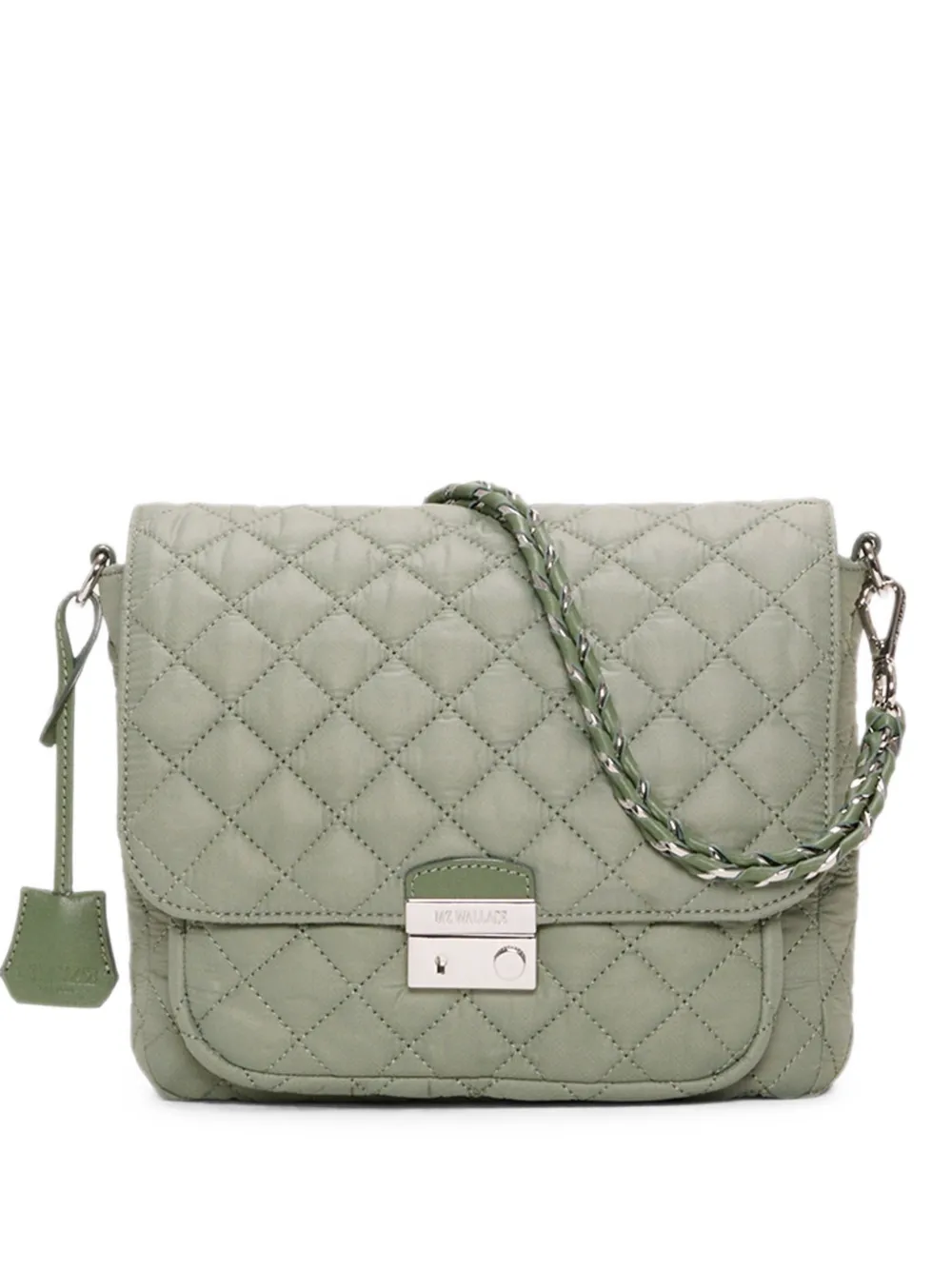 Mz Wallace Borsa a tracolla Crosby media trapuntata - Verde
