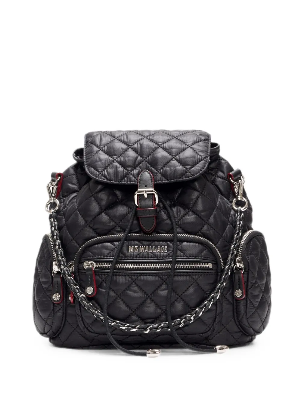 Mz Wallace mini Crosby quilted backpack - Schwarz
