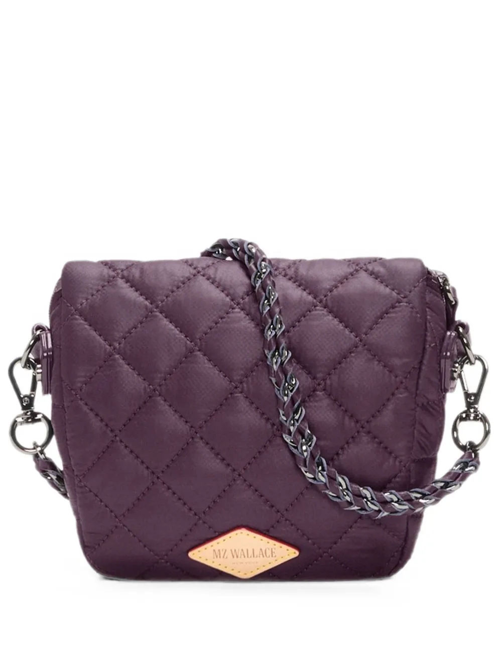 Mz Wallace Borsa a tracolla Crosby micro trapuntata - Viola