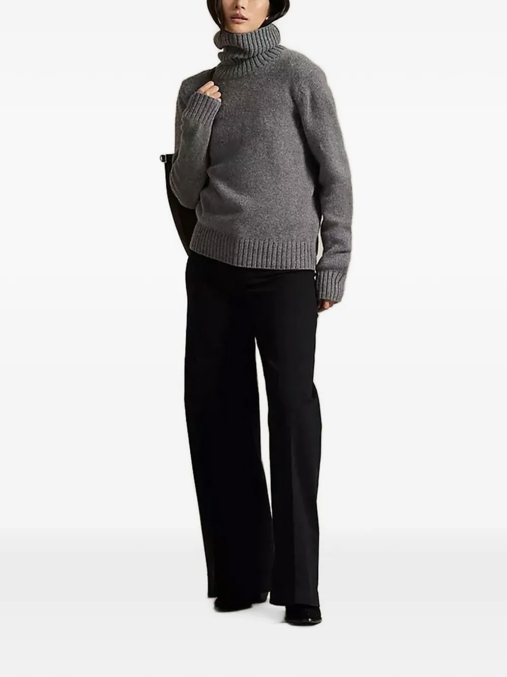 Polo Ralph Lauren Coltrui met geribbelde zoom Grijs