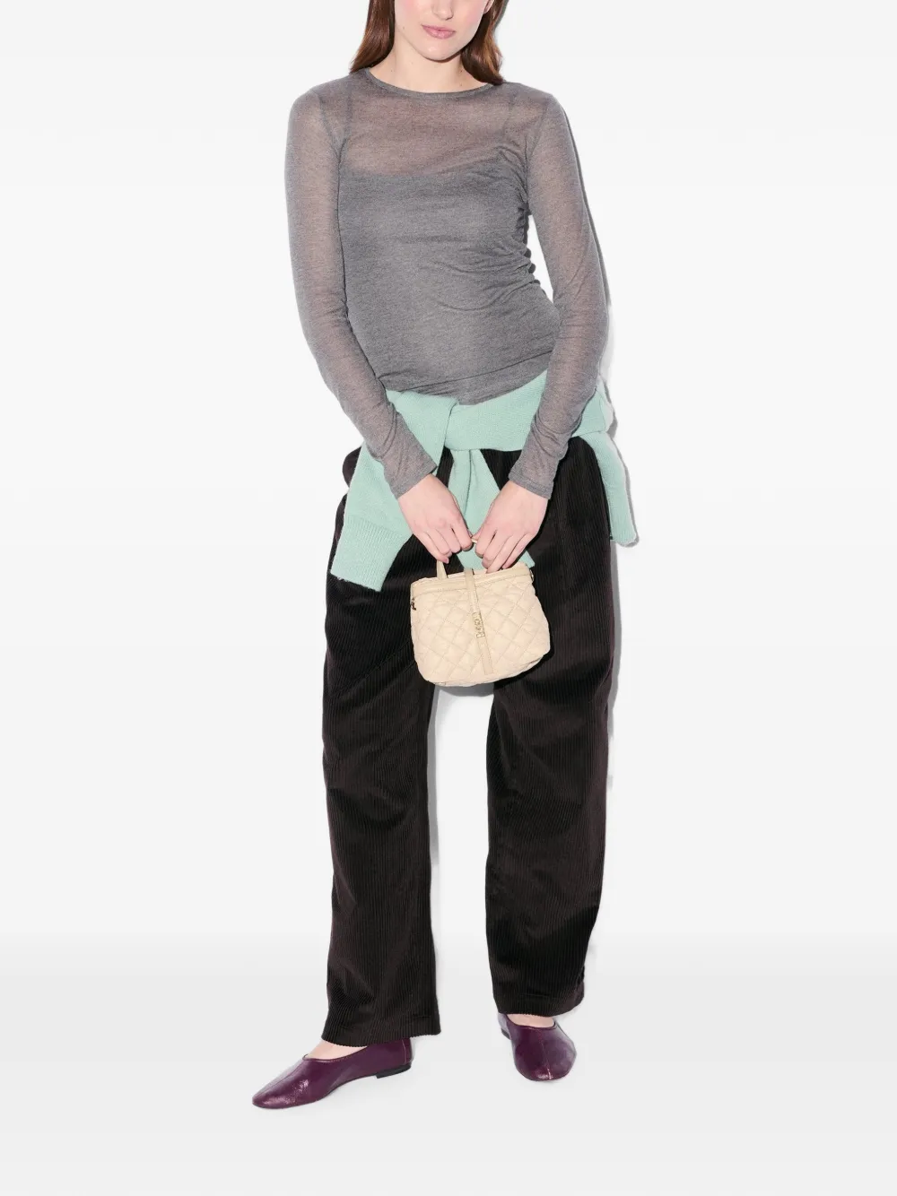 Mz Wallace Astor gewatteerde mini-shopper Beige