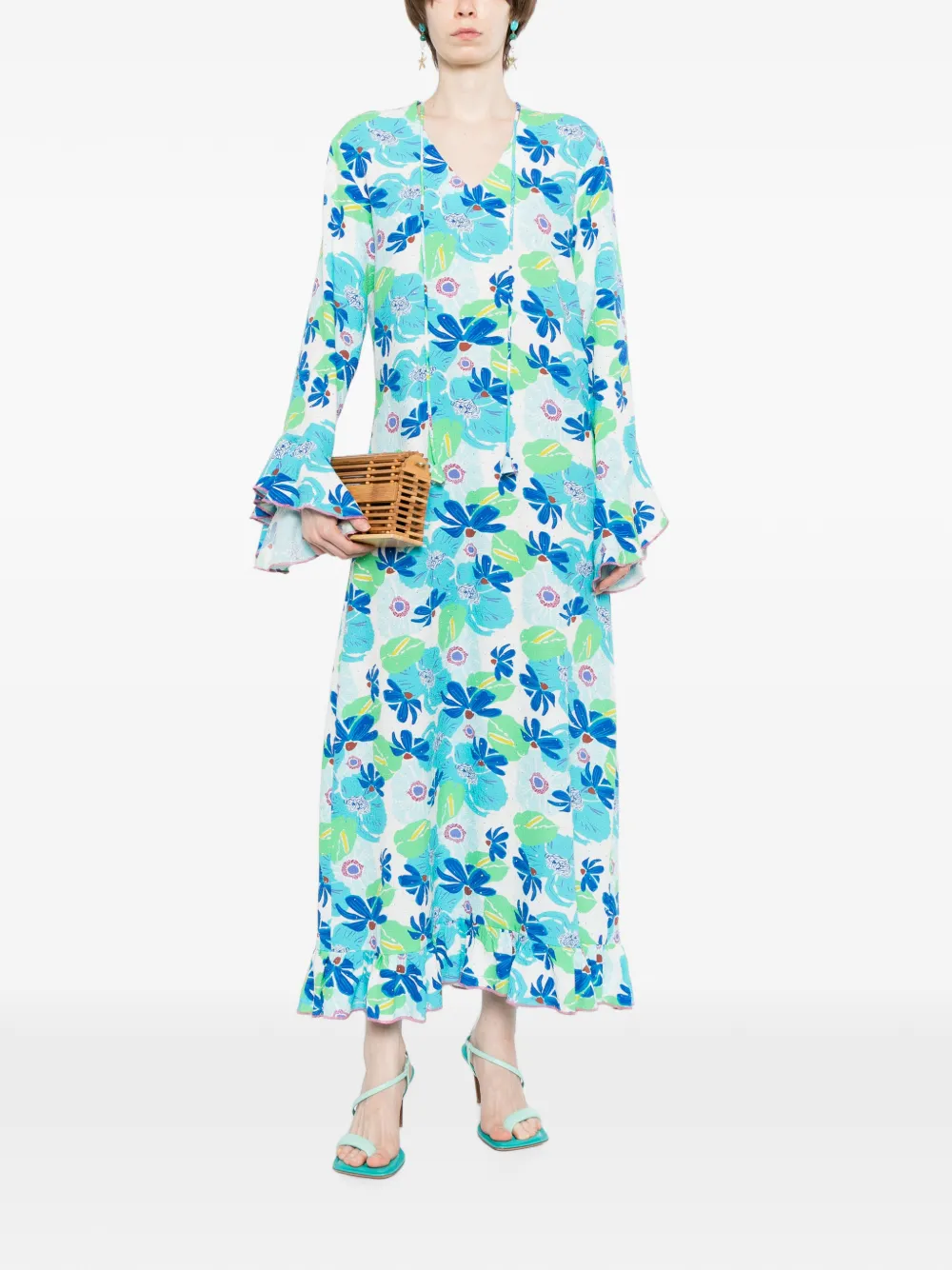 Bambah Hazel jurk Blauw