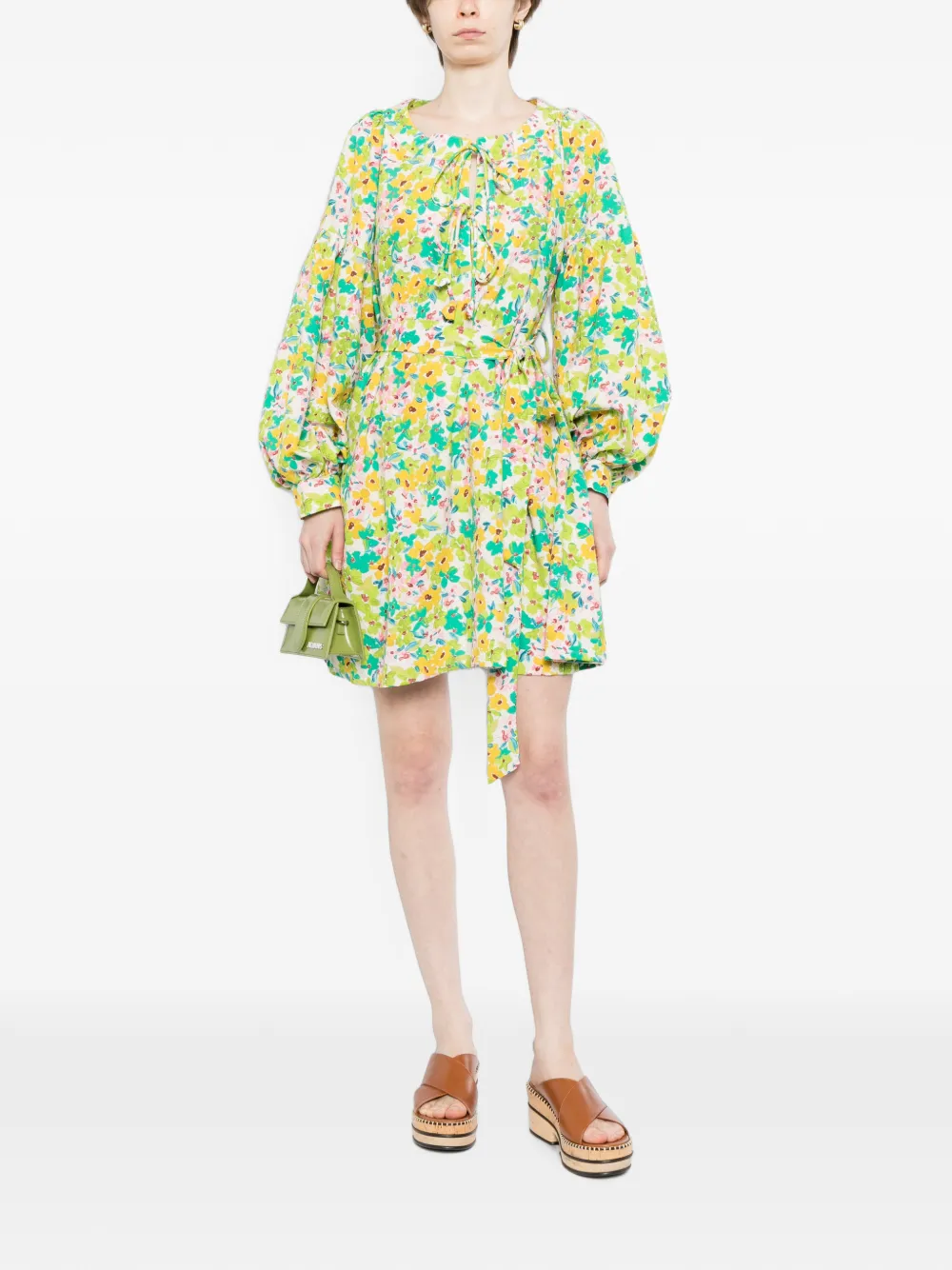 Bambah Fiona Selva mini-jurk Groen