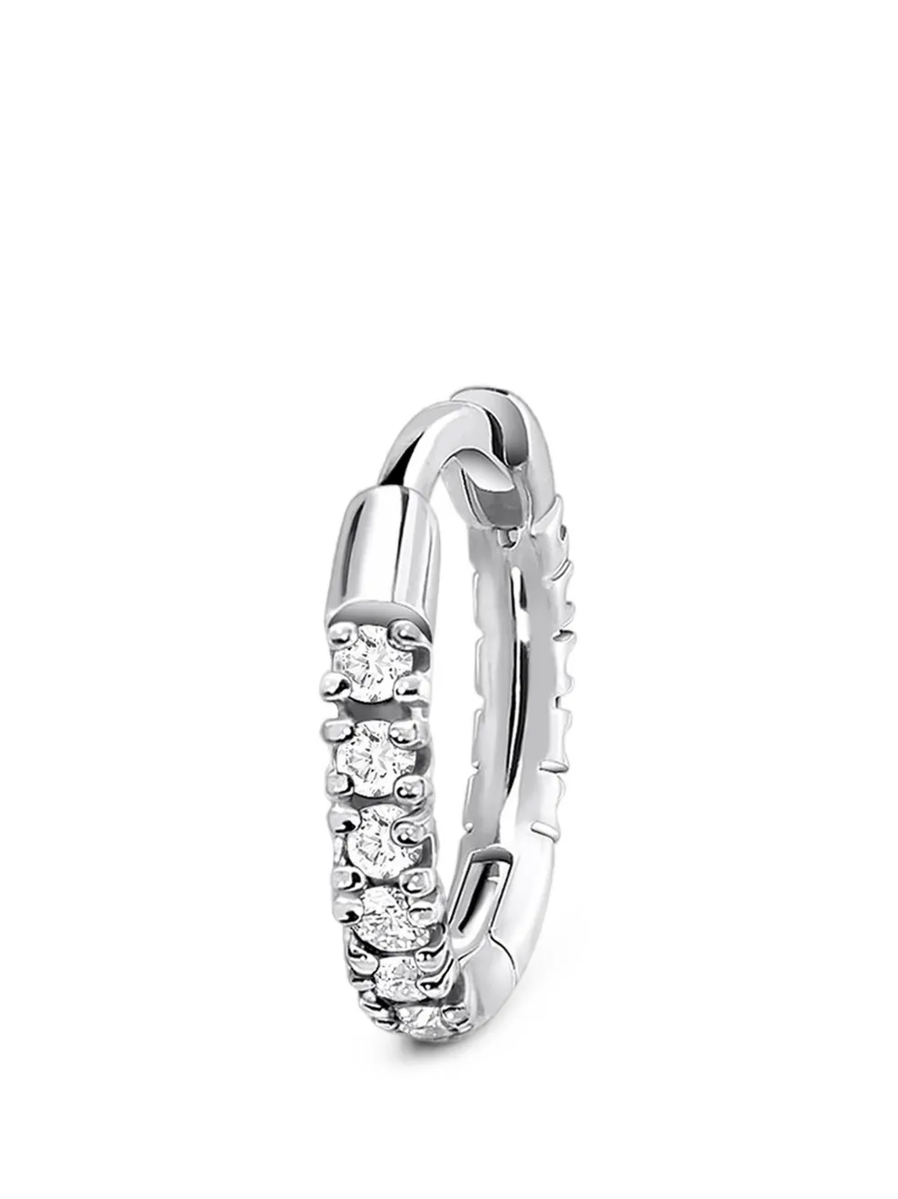 SABOTEUR 18kt white-gold diamond earrings - Argento