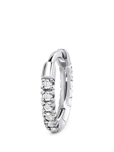 SABOTEUR 18kt white-gold diamond earrings