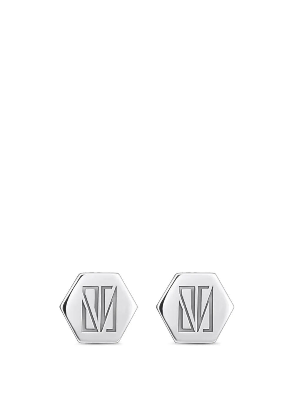 SABOTEUR Piercing con logo inciso - Argento
