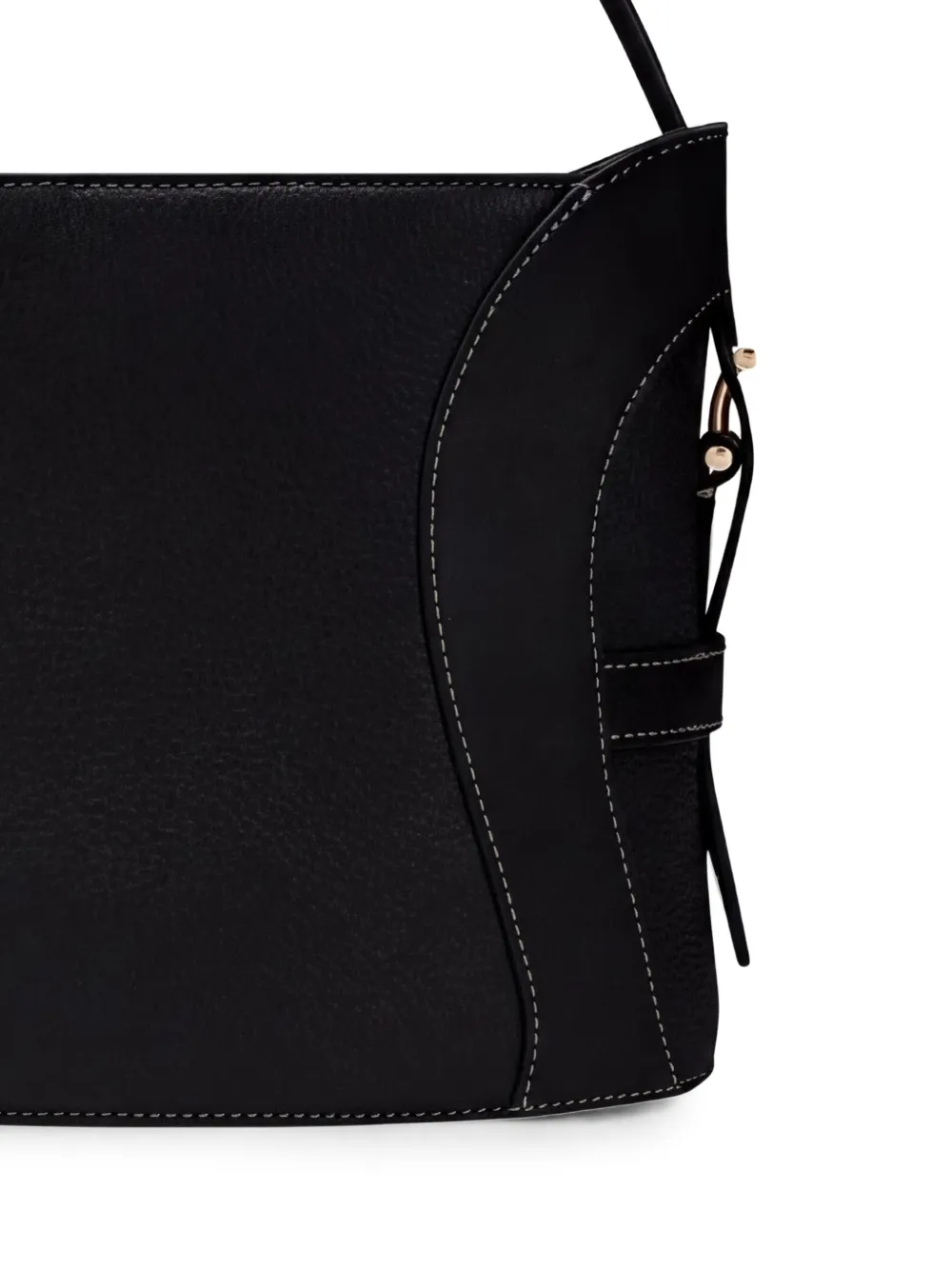 AIGNER Kleine Deborah bucket-tas met contrasterend stiksel Zwart