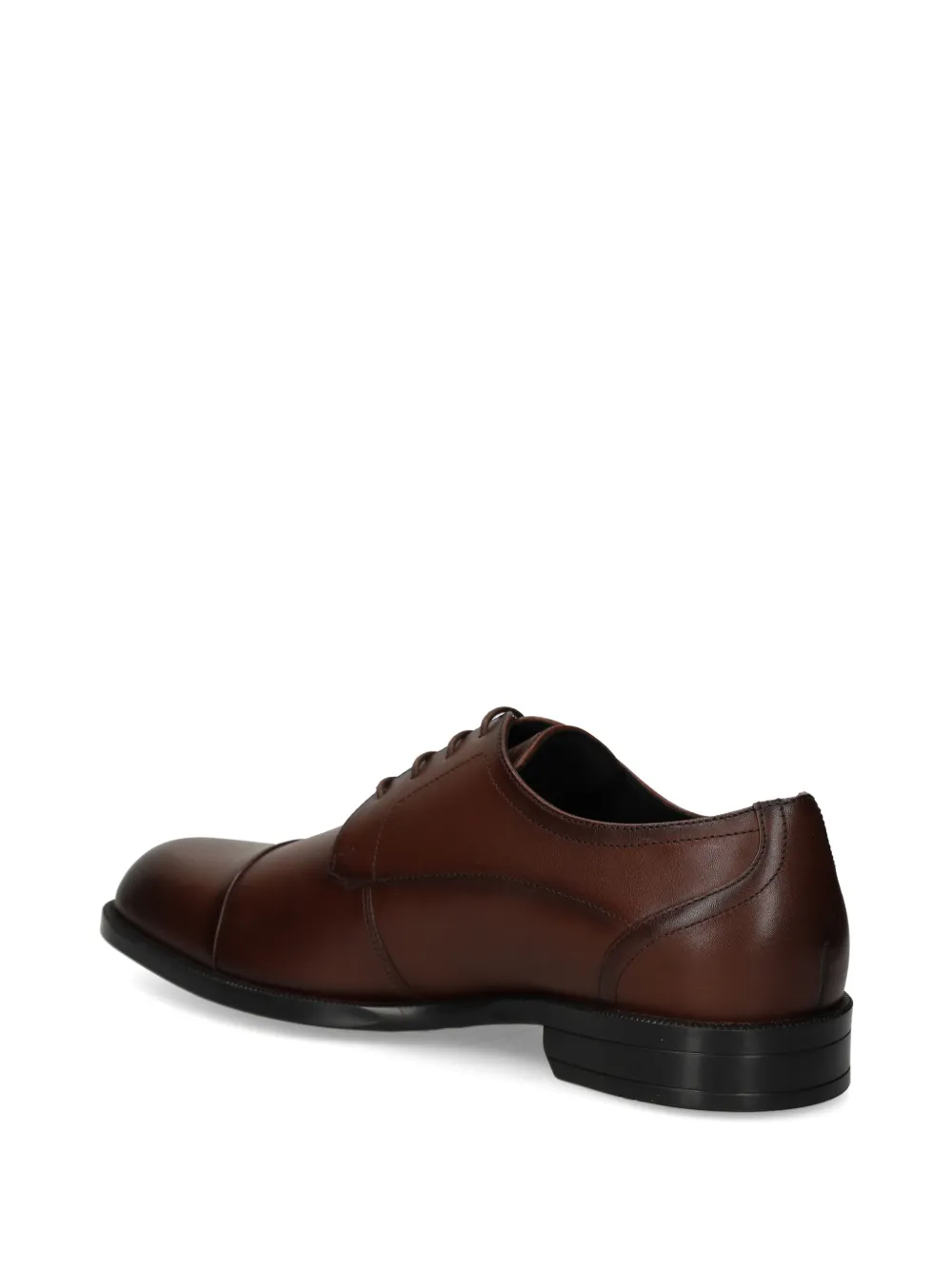 BOSS leather Derby shoes with cap toe Bruin