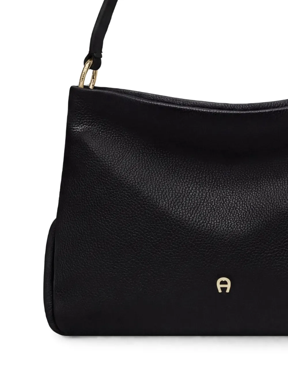 AIGNER Kleine Paola leren shopper Zwart