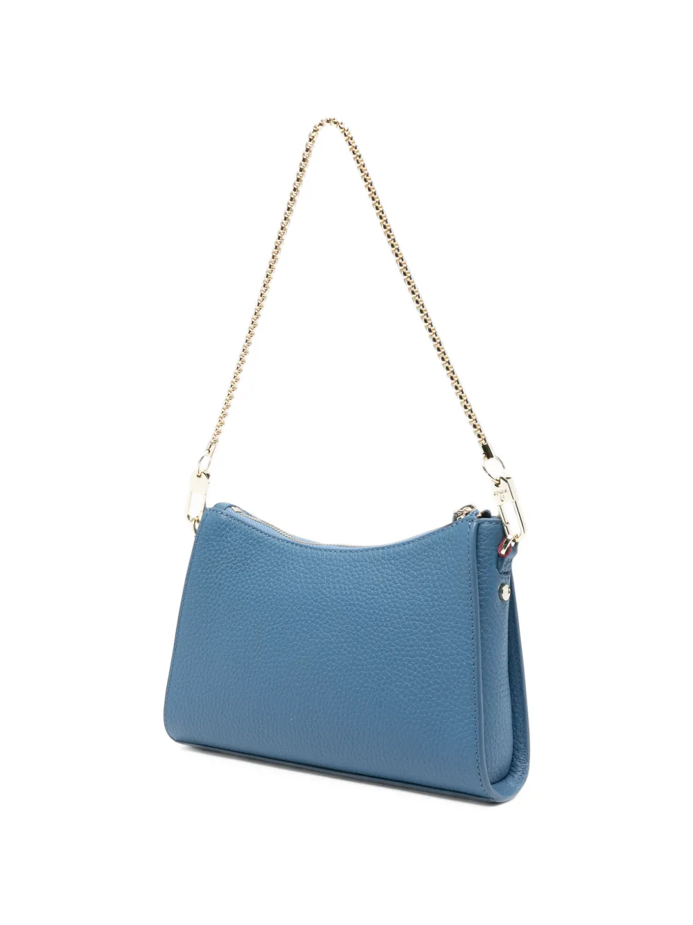 AIGNER Ivy leren schoudertas met textuur Blauw