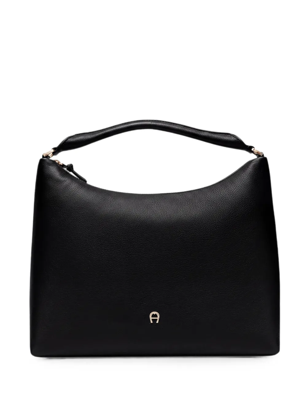 AIGNER Medium Zita leren shopper Zwart