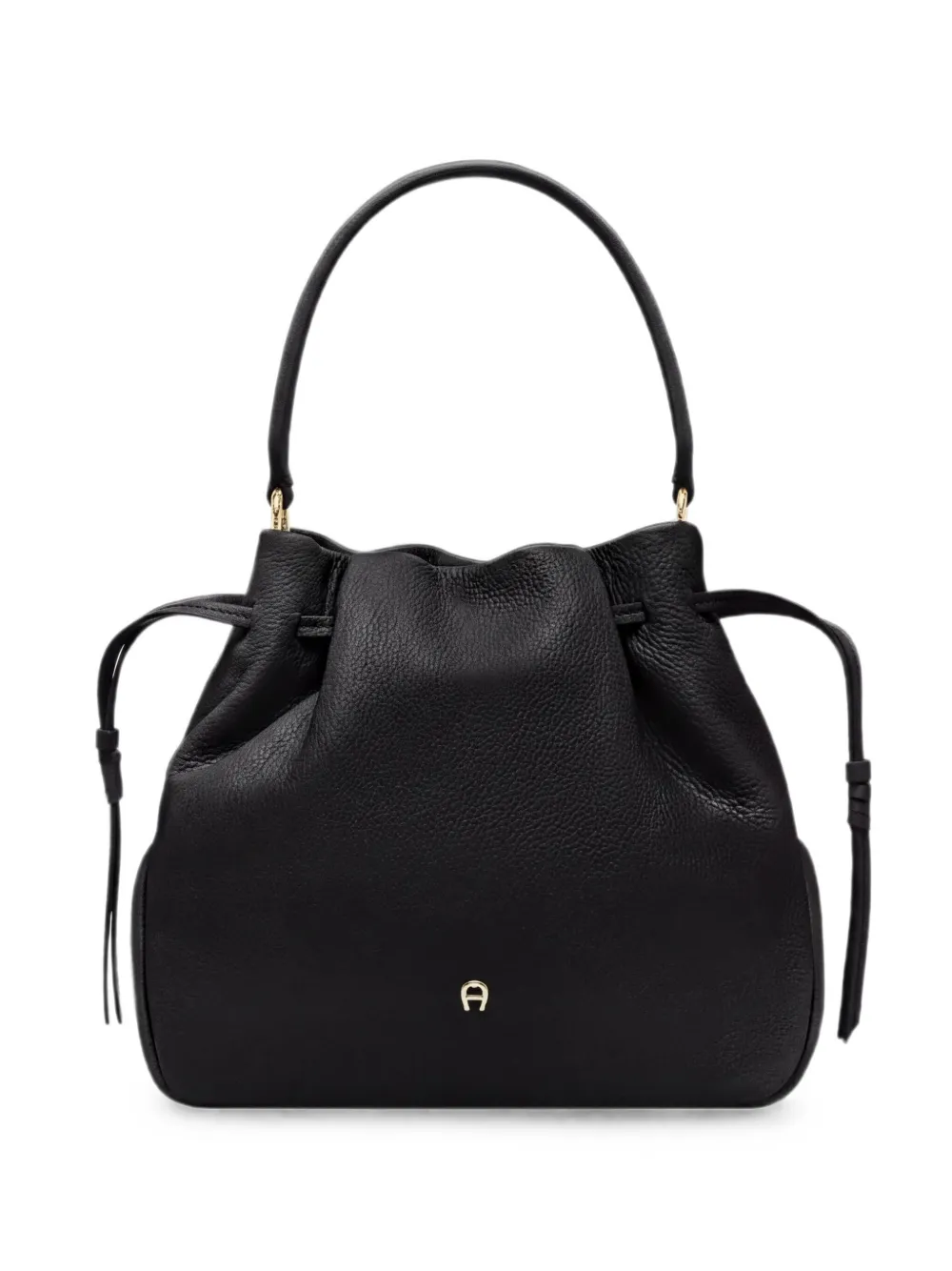 Aigner Medium Paola Drawstring Bucket Bag In Purple