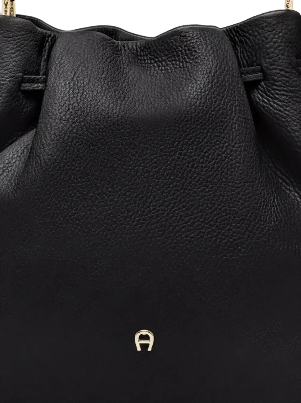 AIGNER Medium Paola bucket-tas met trekkoord Zwart