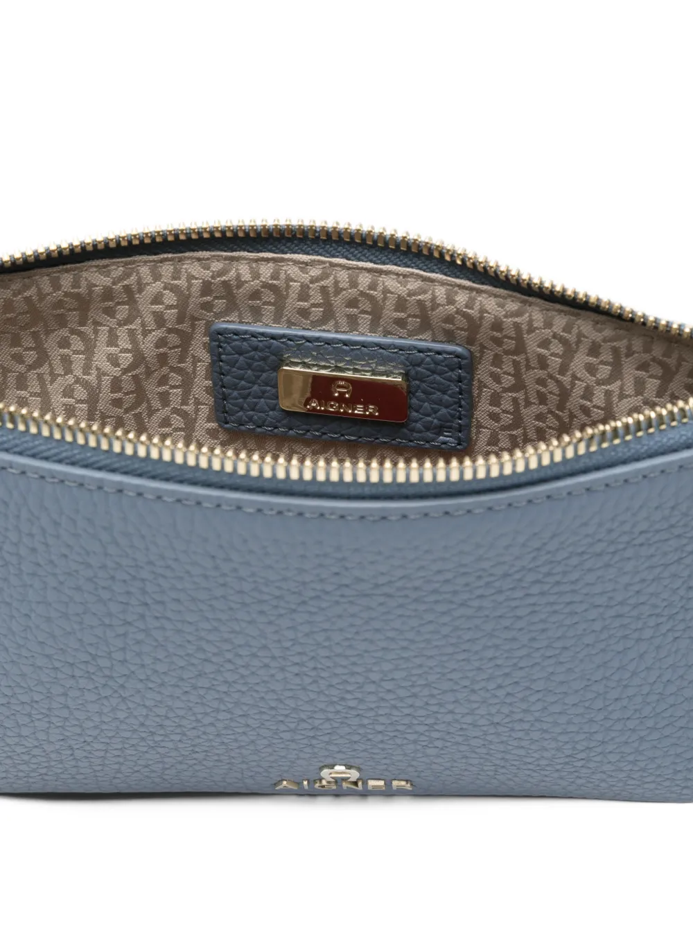 AIGNER Ivy leren schoudertas met textuur Beige