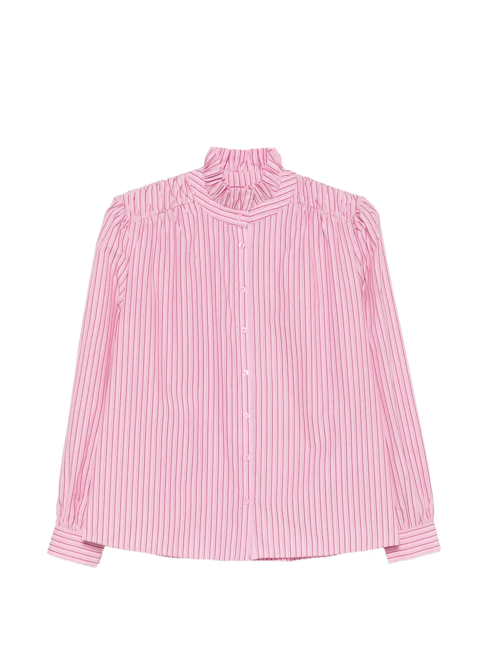 MAISON123 striped ruffled-collar blouse