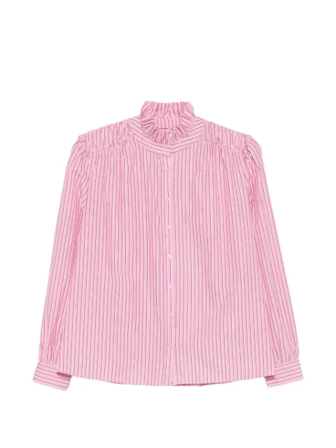 MAISON123 striped ruffled-collar blouse