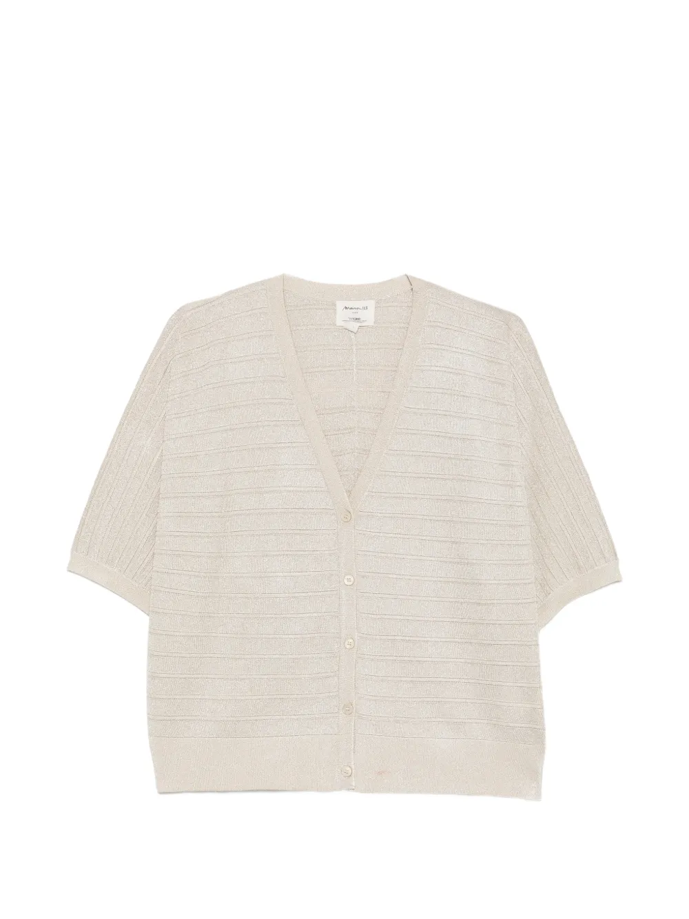 MAISON123 ribbed short-sleeve cardigan