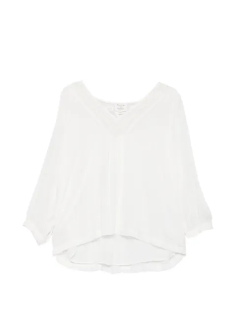 MAISON123 Bluse mit Lochstickerei