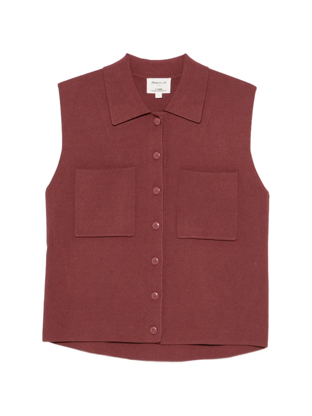 MAISON123 Petra sleeveless collared top