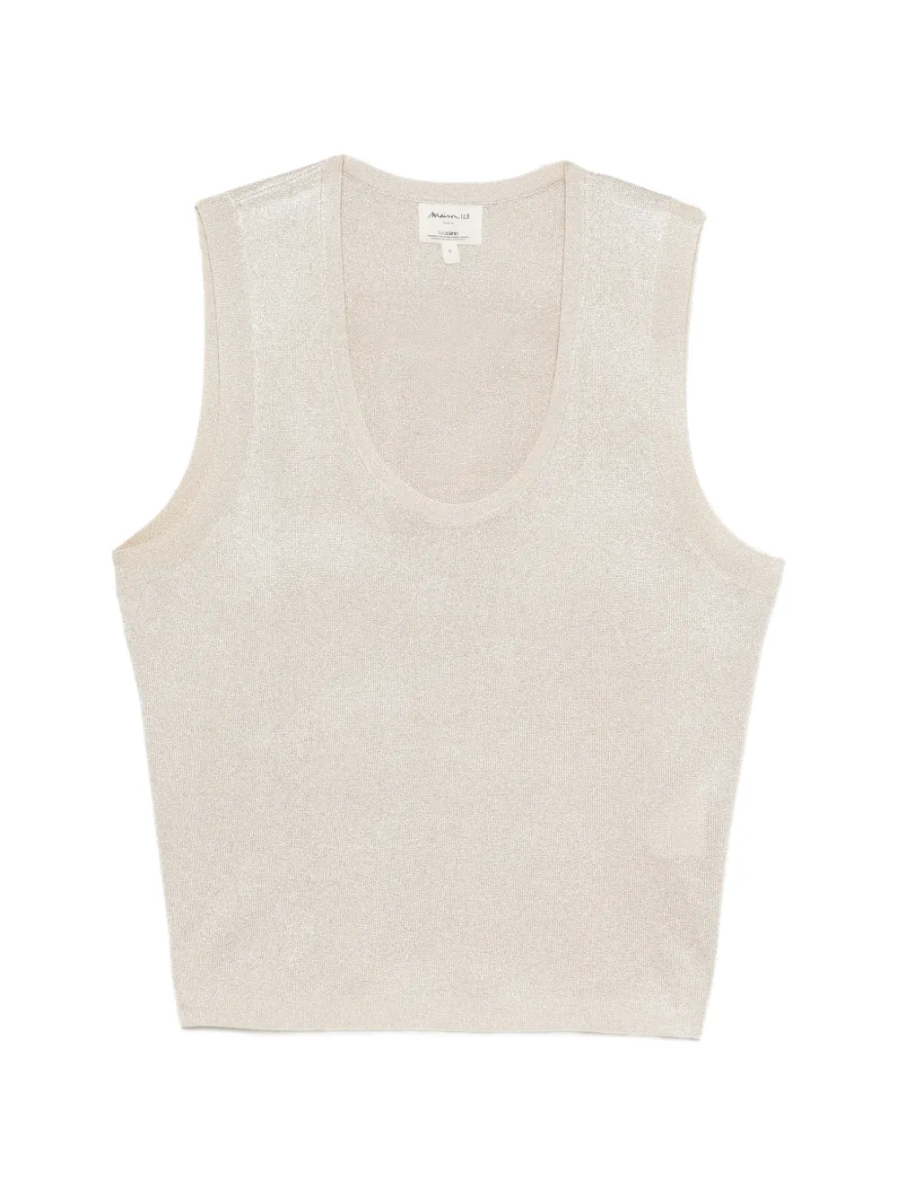 MAISON123 Plamyr metallic-effect top