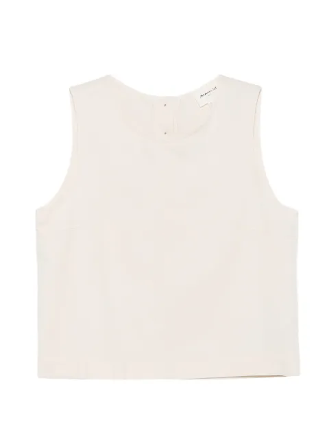 MAISON123 button-back sleeveless top