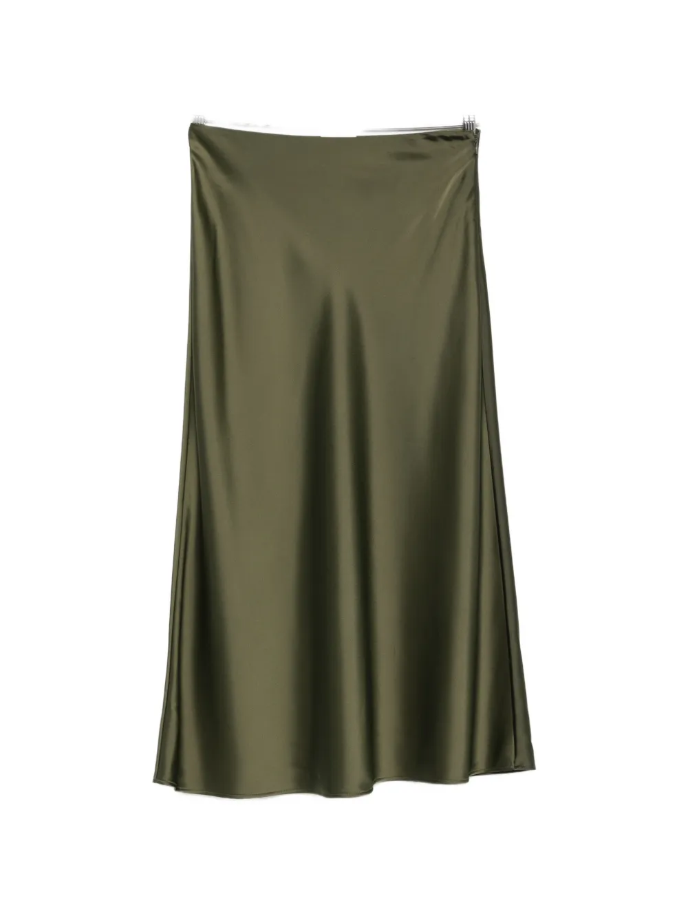 MAISON123 satin-finish flared maxi skirt