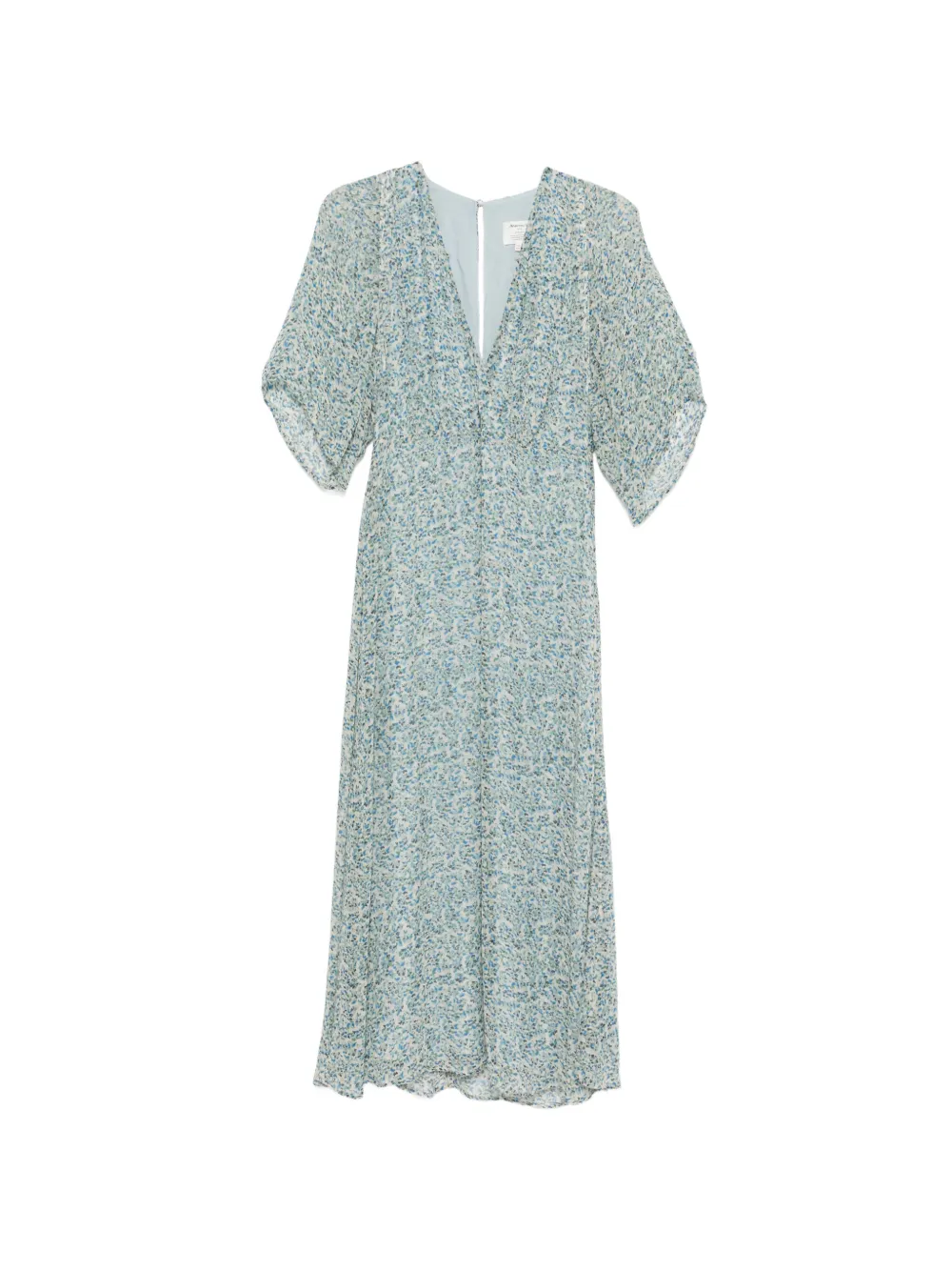 MAISON123 Balma floral-print flutter-sleeve midi dress