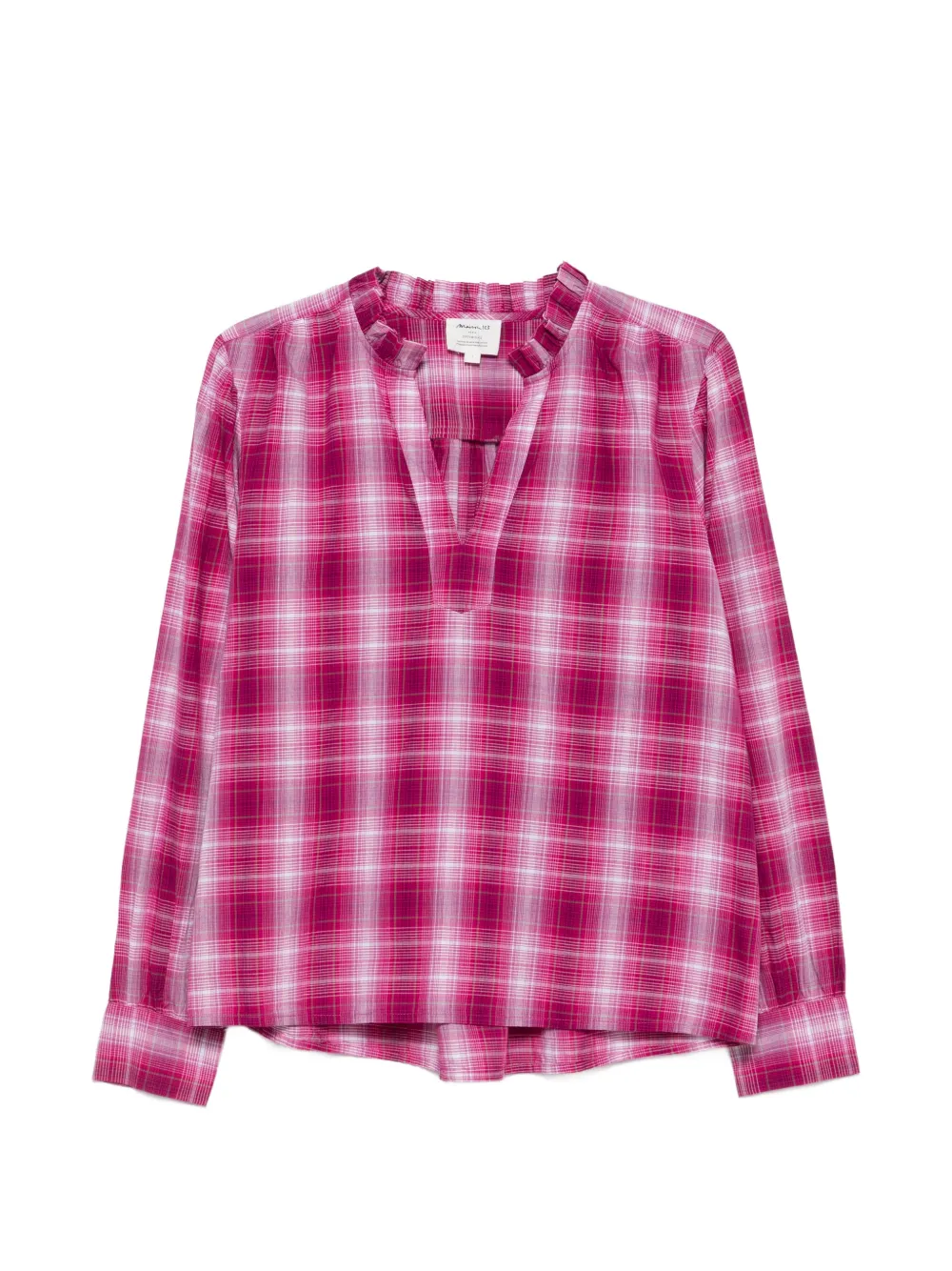 MAISON123 Dina checked cotton shirt