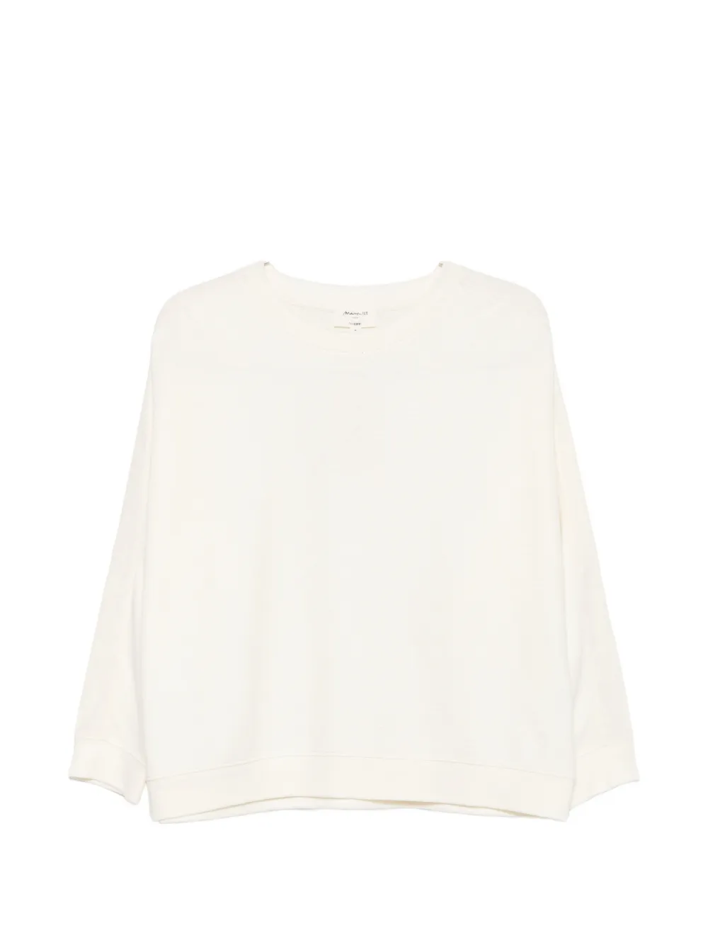 Maison123 Long-sleeve Drop-shoulder Top In Neutrals