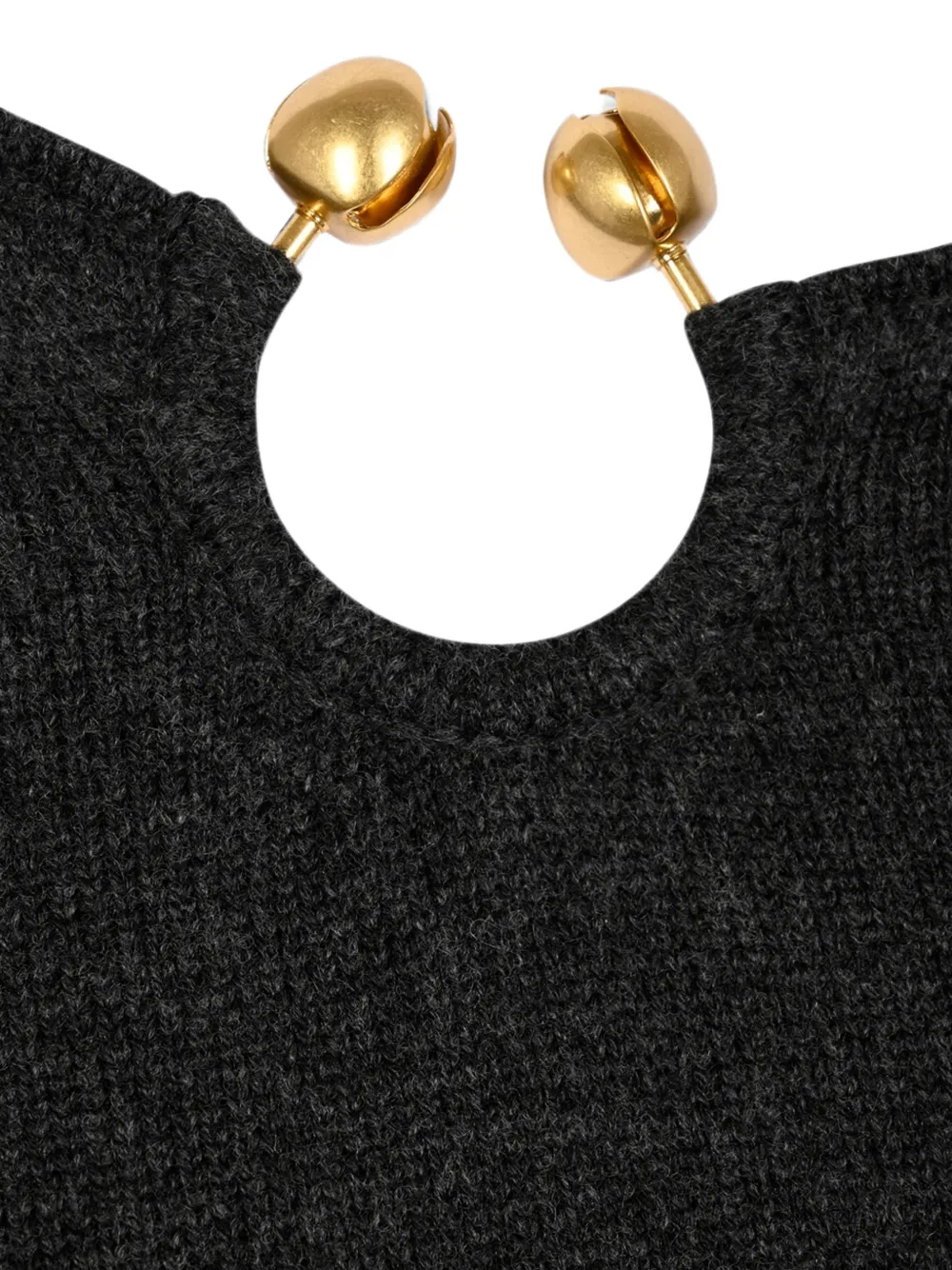 Alberta Ferretti Trui met uitgesneden detail Zwart