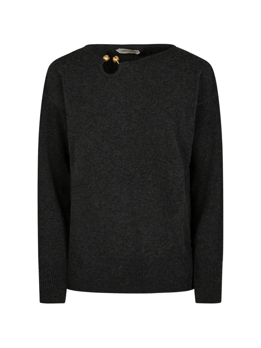 Alberta Ferretti cut-out detail sweater - Black