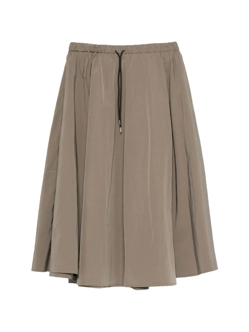 Cordera Gonna midi Technical con coulisse - Verde