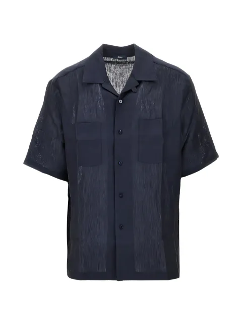 Herno linen chest-pocket shirt