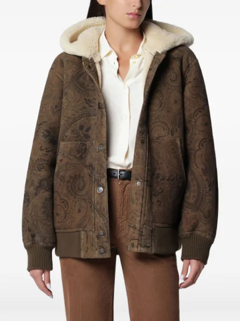 ETRO veste à motif cachemire doublée de peau lainée
