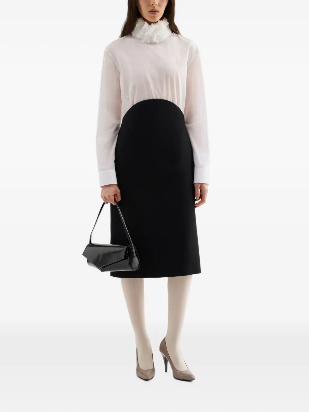 Jil Sander Katoenen mousseline overhemd Wit