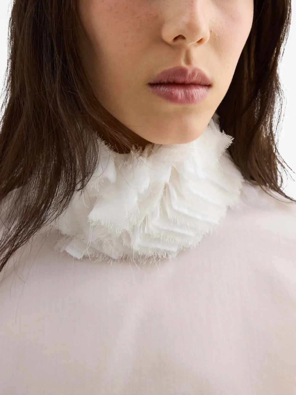 Jil Sander Katoenen mousseline overhemd Wit