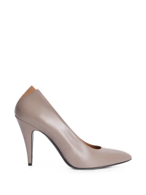 Jil Sander zapatillas con puntera en punta y espalda en V