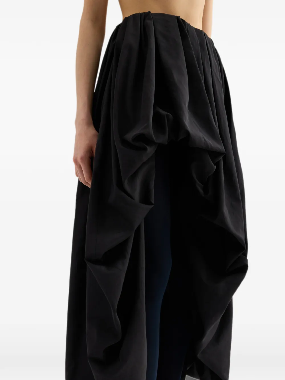 Jil Sander Lichtgewicht rok van tafzijde Zwart