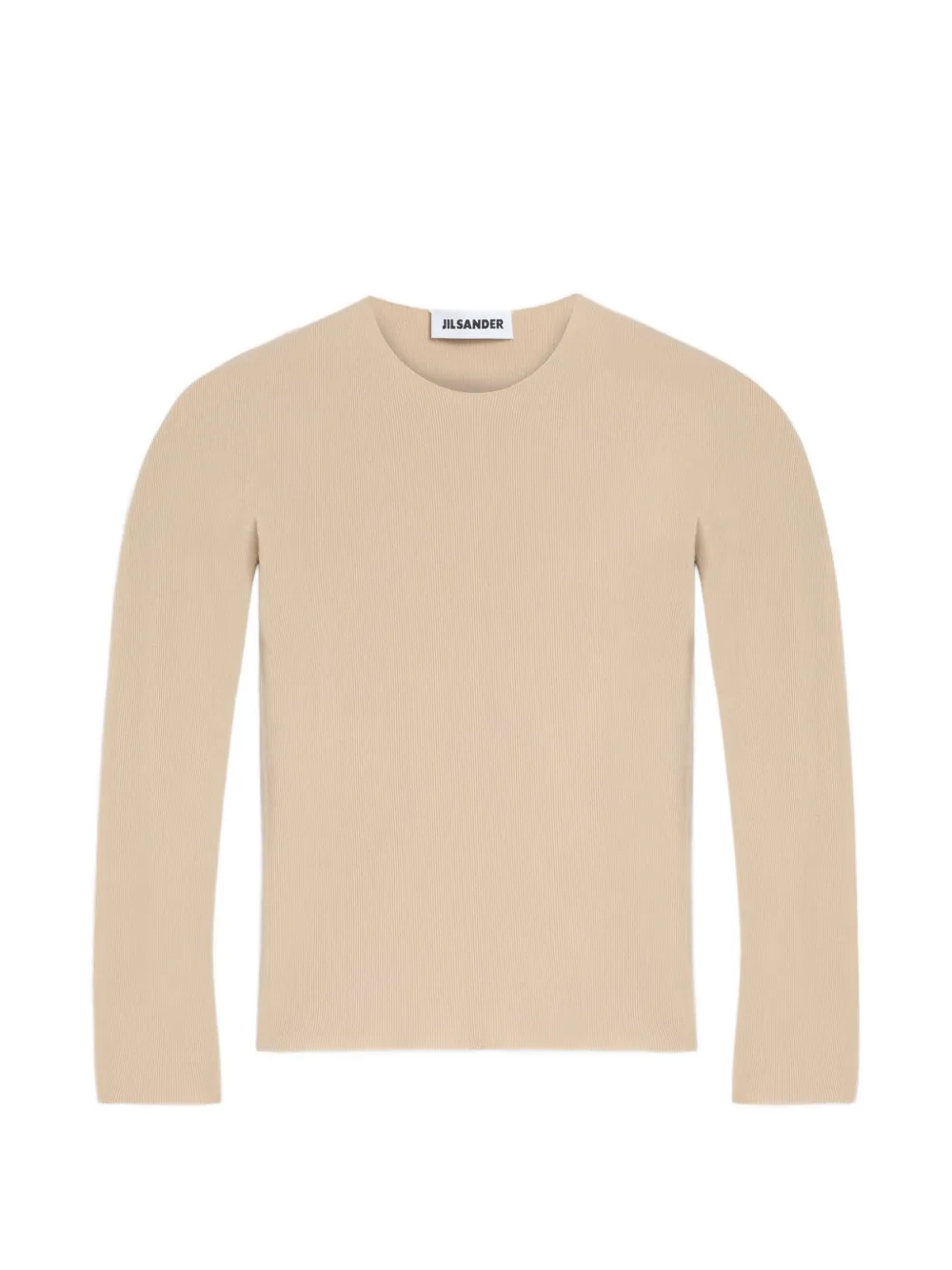 Jil Sander ribbed-knit top Beige
