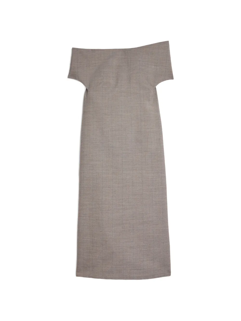 Jil Sander Abito in lana con spalle scoperte - Grigio