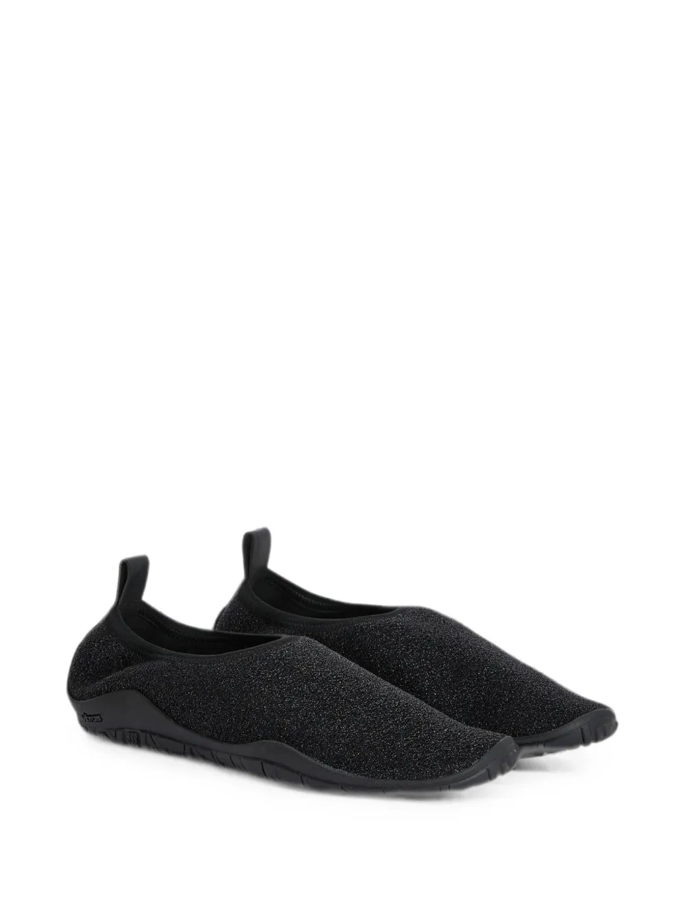 Jil Sander glitter-effect pull-tab sneakers Zwart