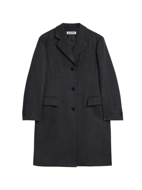 Jil Sander felt wool tailored coat