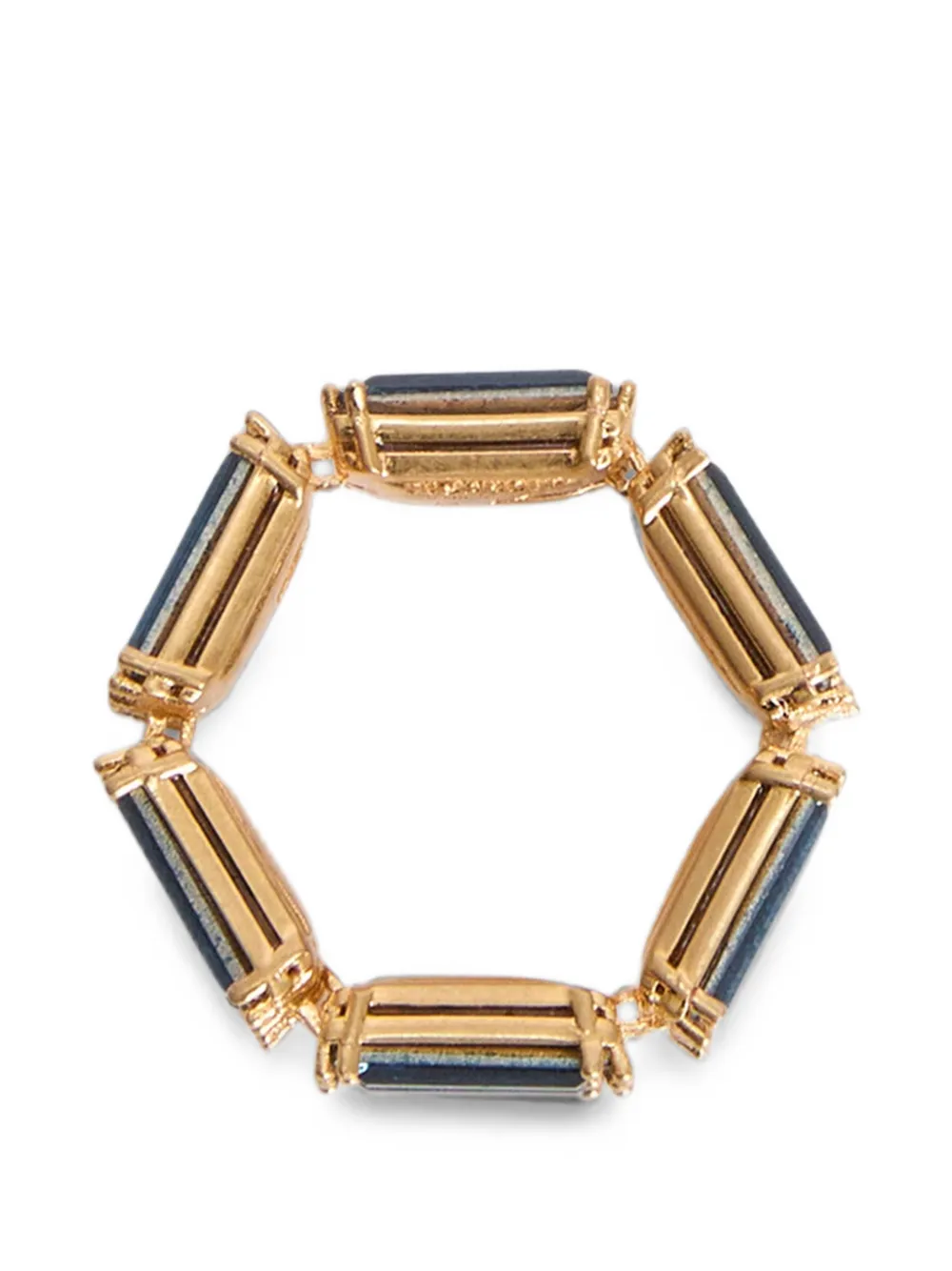 Jil Sander crystal-embellished handcrafted ring