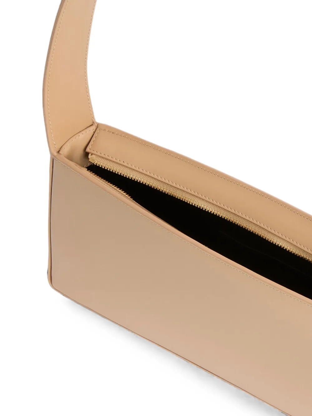 Jil Sander Monolith East-West schoudertas Beige