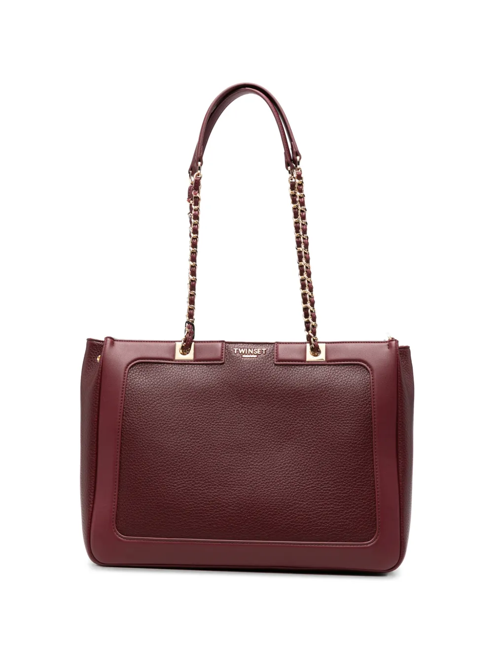 TWINSET logo-detail chain-link shoulder bag - Rot