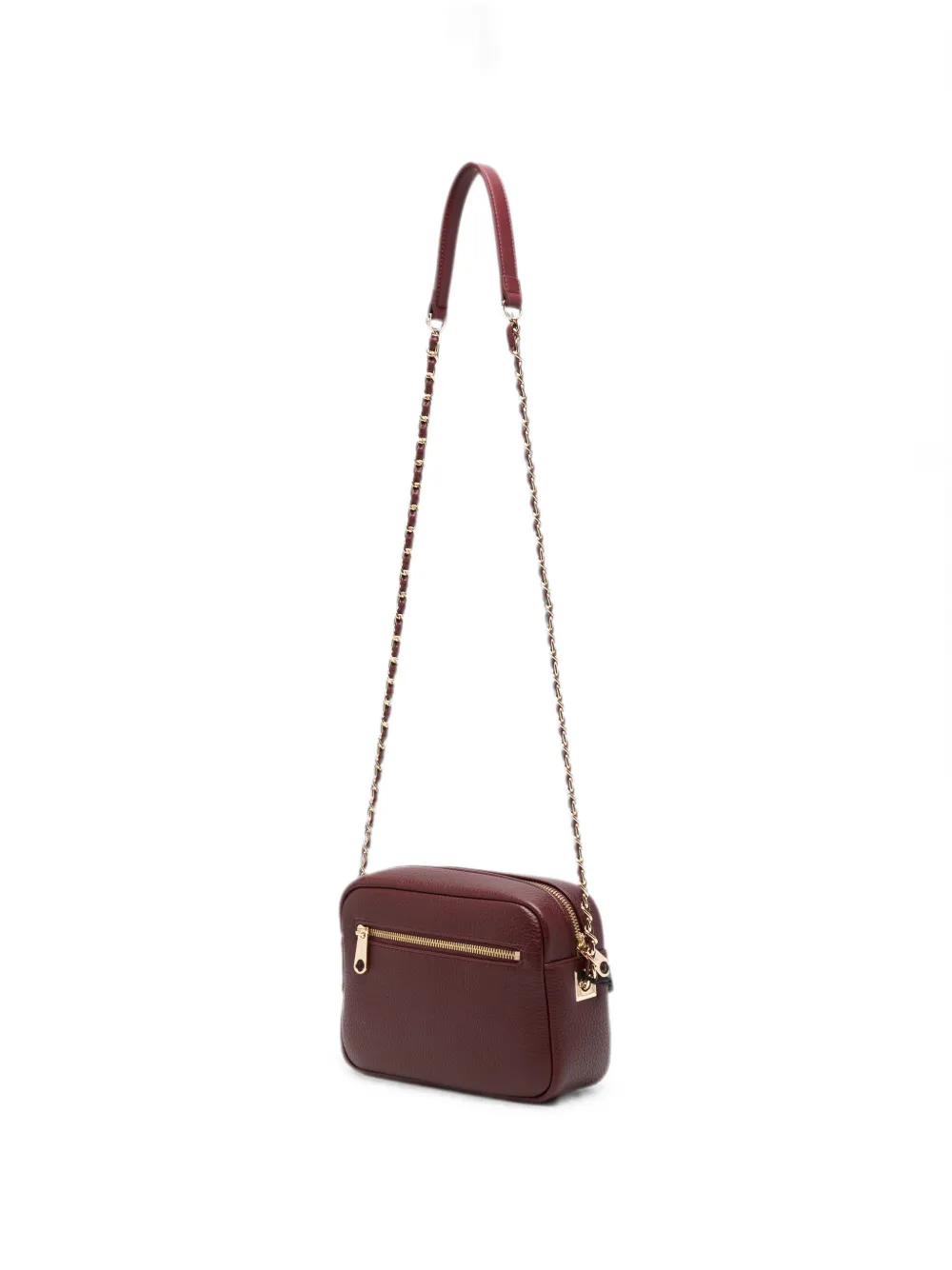 TWINSET Crossbodytas met logo-plakkaat en kettingband Rood