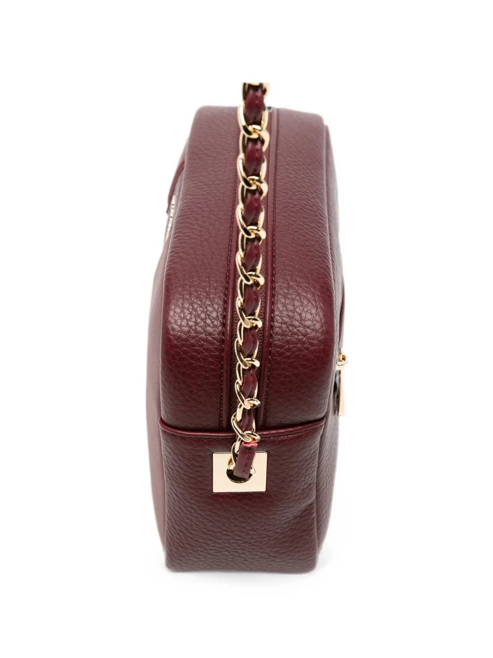 TWINSET Crossbodytas met logo-plakkaat en kettingband Rood
